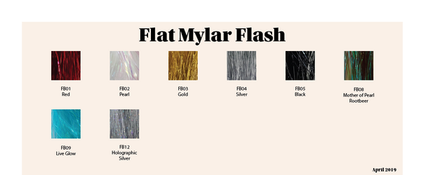 Flat Mylar Flash - SELECTED COLORS ONLY ON SALE